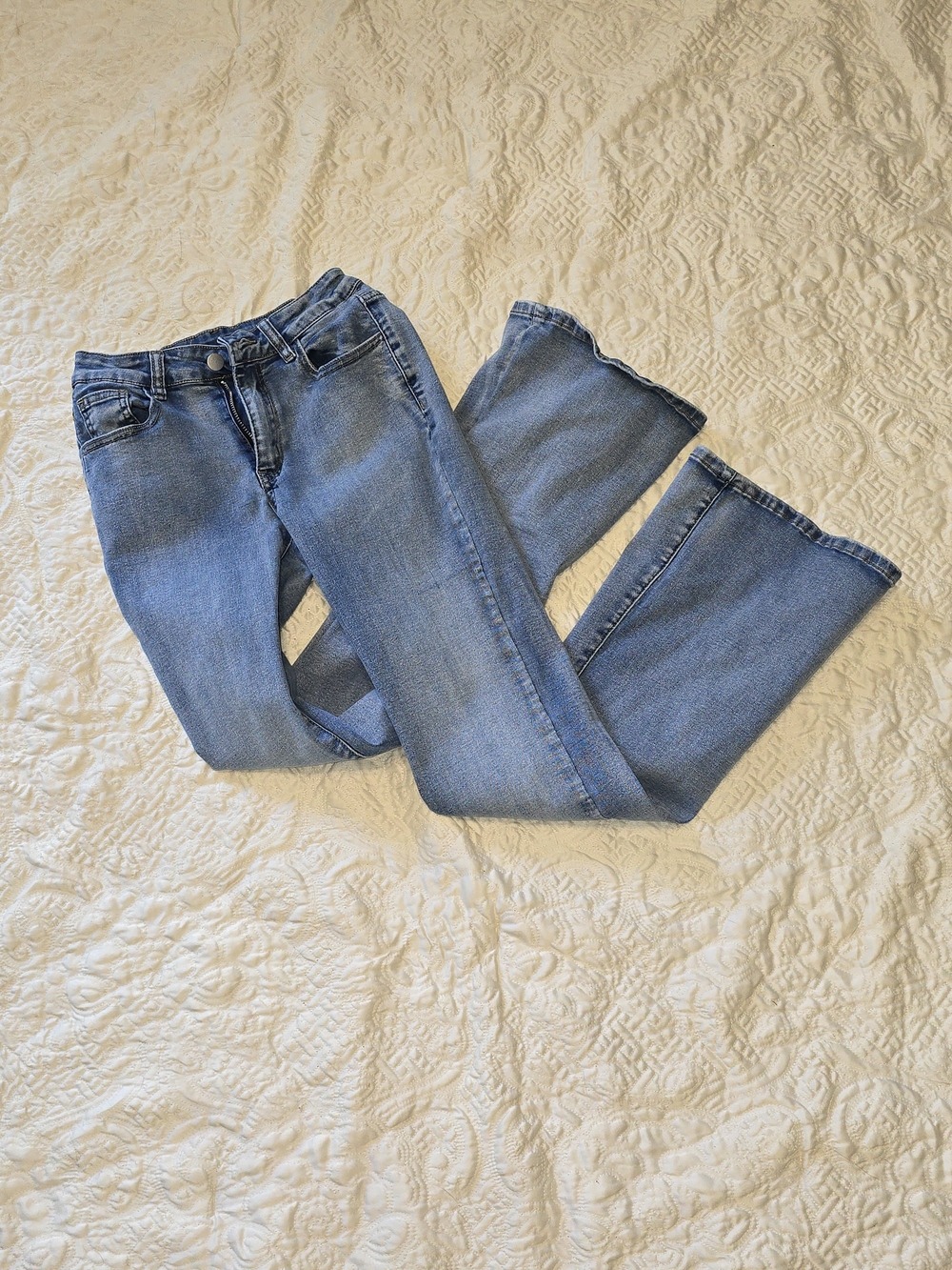 ROMWE Light Blue Flare Jeans